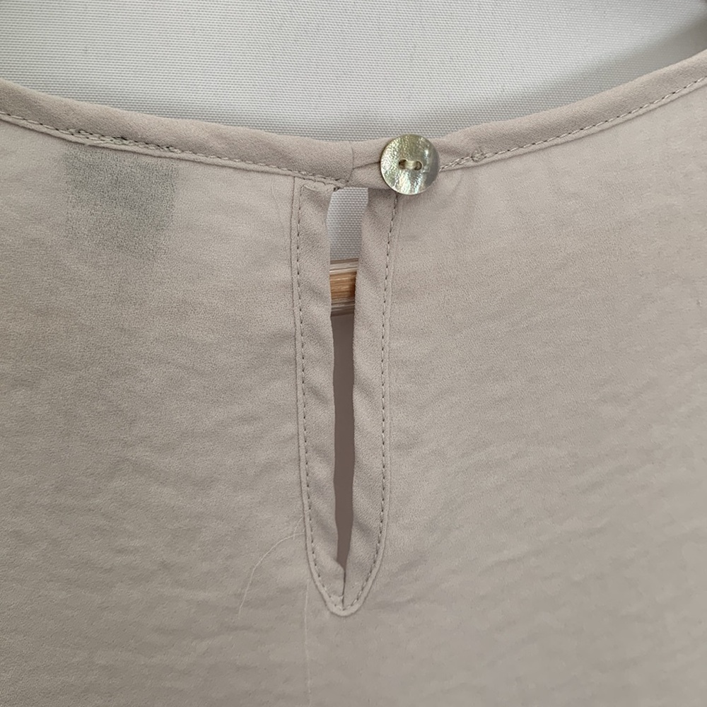 Marla Wynne Lagenlook Asymmetrical Sleeveless Top Light Grey Off White Small - Picture 7 of 11